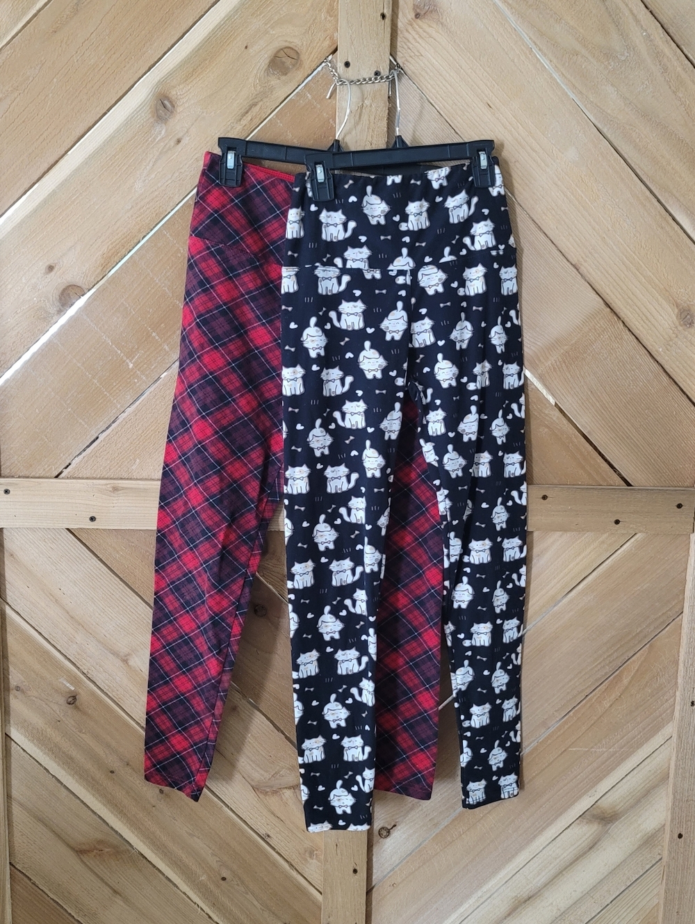 Bundle, intro. Red & Black Plaid Leggings